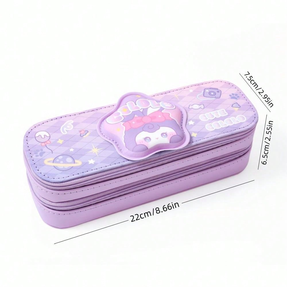 3D Kawaii Pencil Case – Multi Compartment & Super Cute