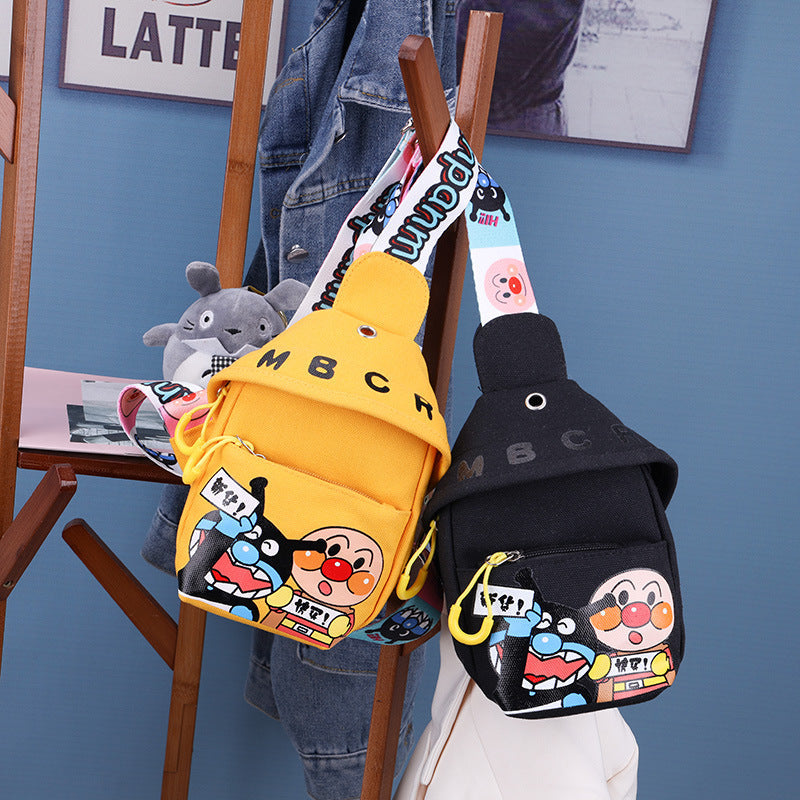 Trendy Cartoon Chest Bag | Travel-Friendly Canvas Sling Bag