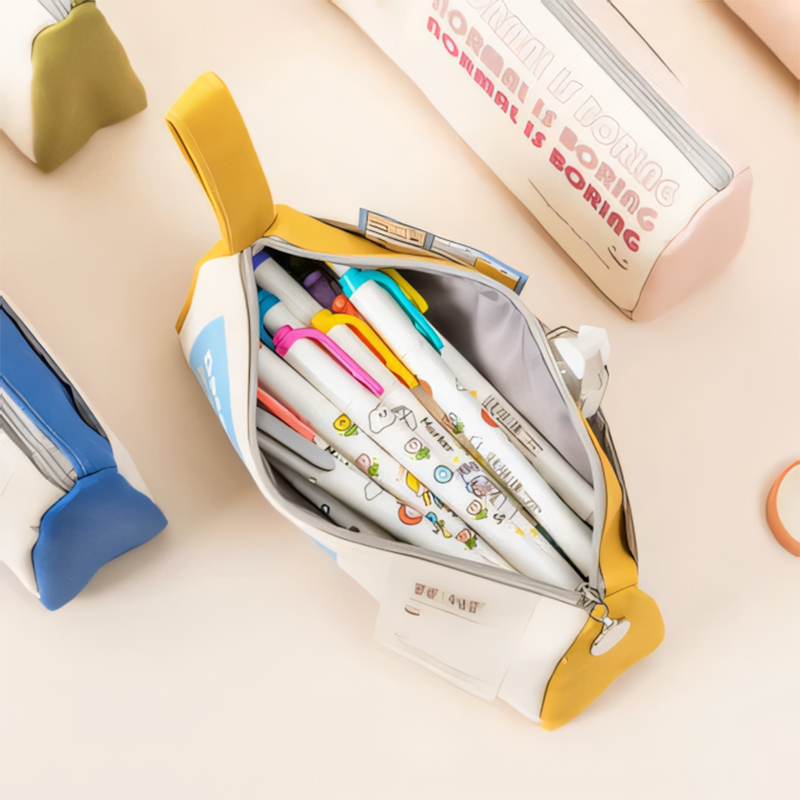Urban Rugged Pencil Pouch Double Layer Durable