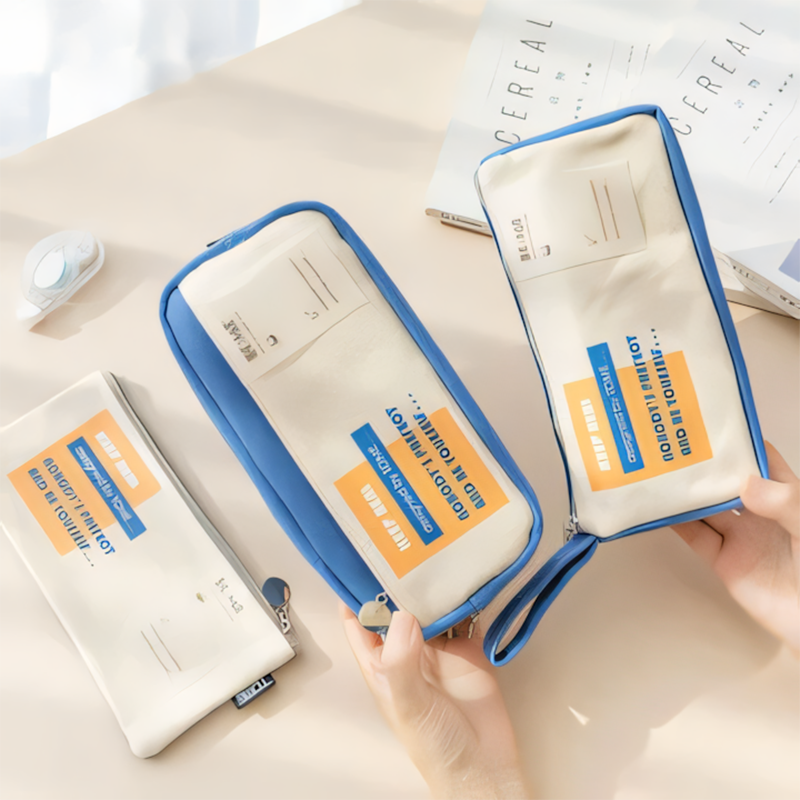 Urban Rugged Pencil Pouch Double Layer Durable