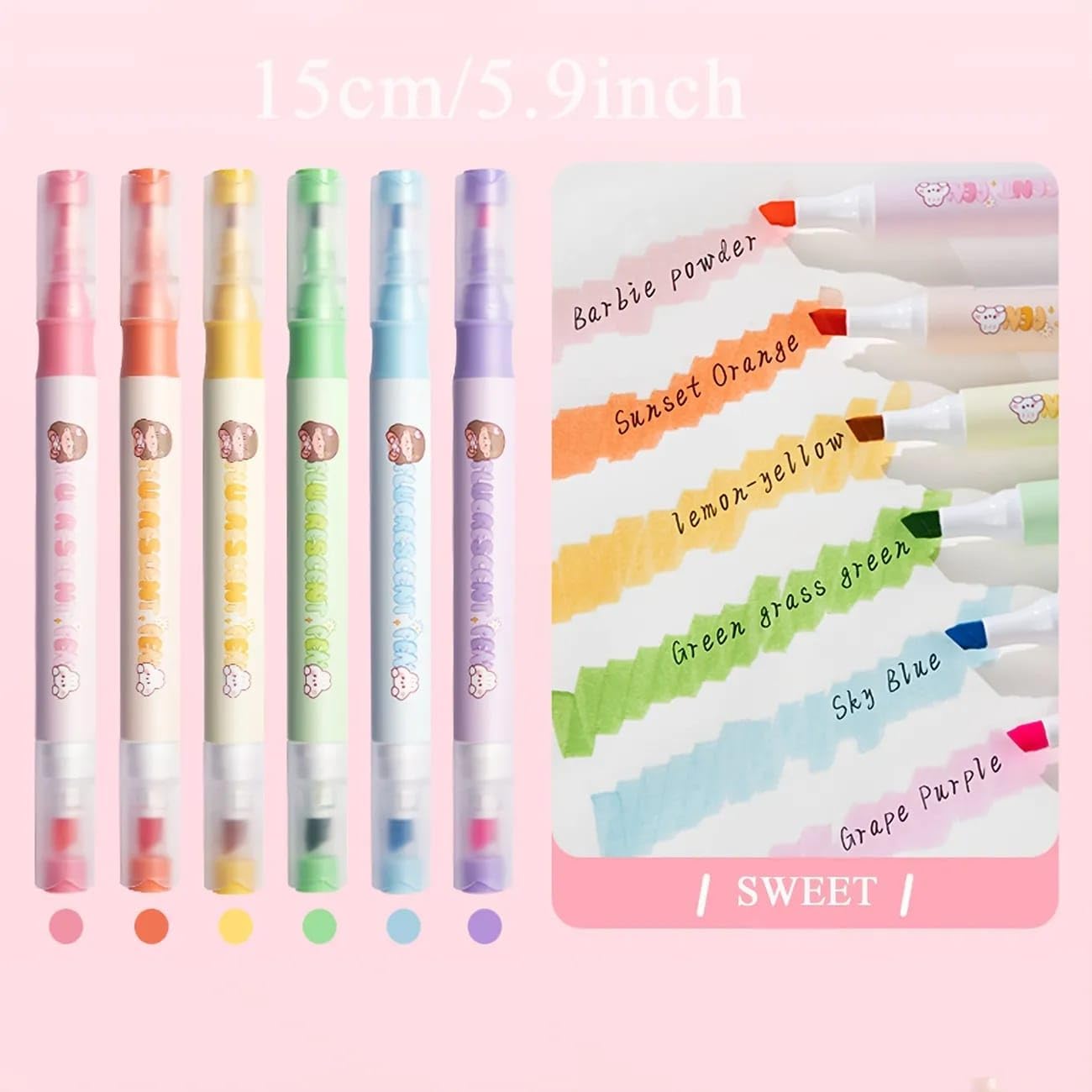 12-in-1 Dual Head Highlighter Pens ✨ For Doodling, Drawing & Journals