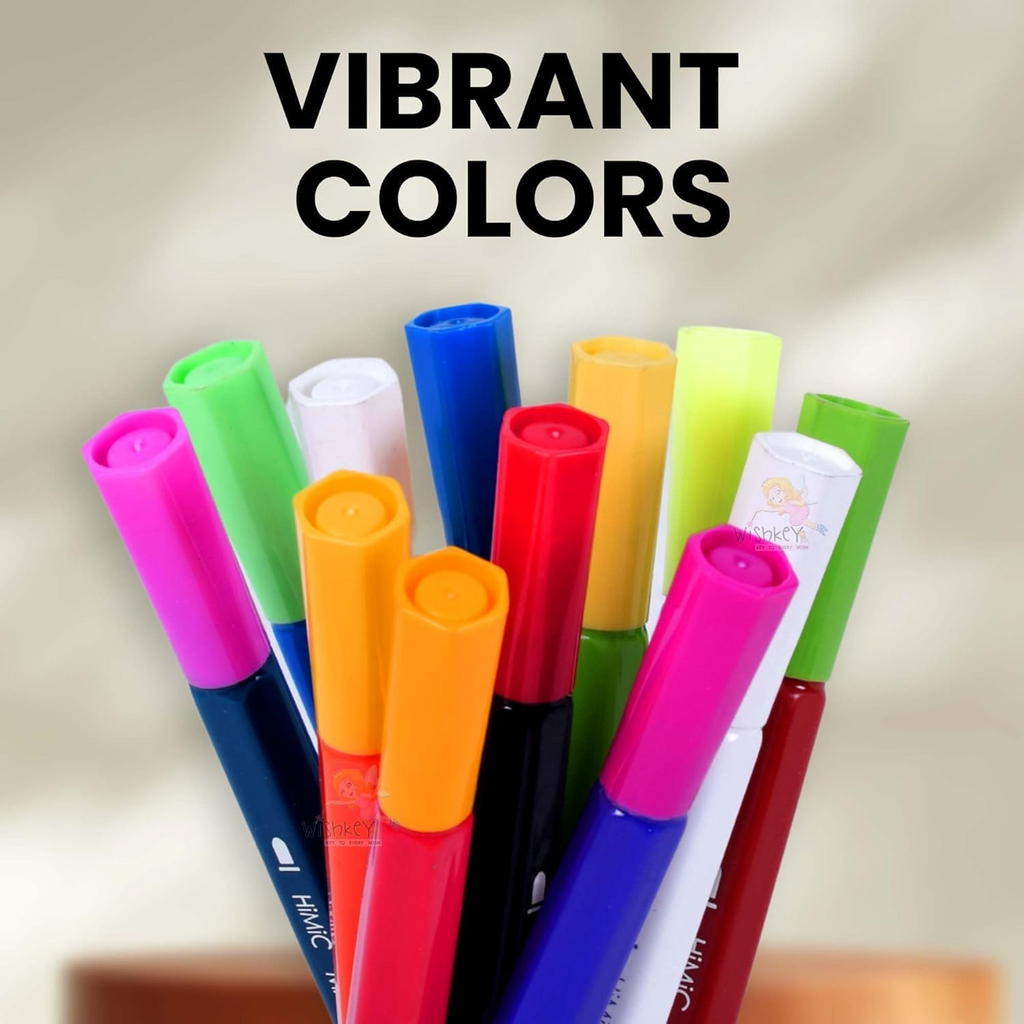 12 Color Magic Colour Changing Sketch Pen Set - Fine Tip, Smooth Flow