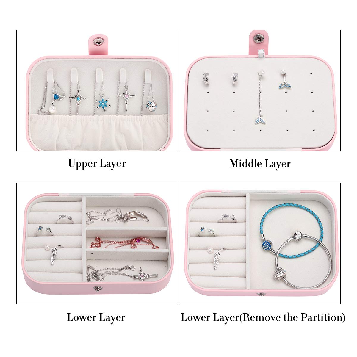 Double Layer Jewellery Box Organizer