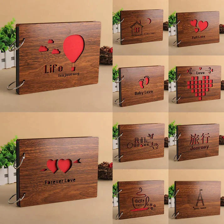 Wooden Cover Scrapbook