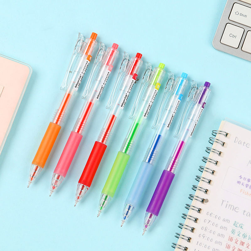 12-Color Smooth Gel Pen Set (0.5mm) - Vibrant & Versatile