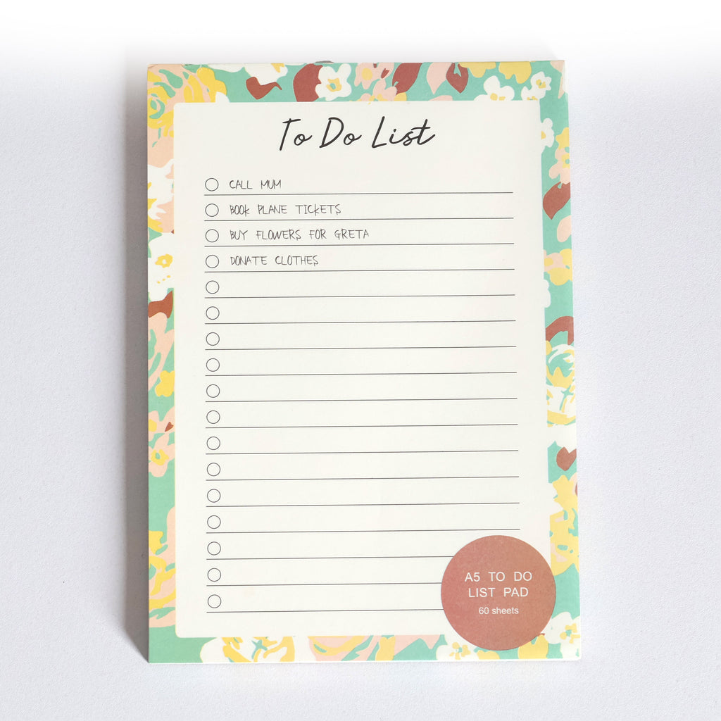 To-Do List Notepad - 60 Sheets of Productivity (A5)