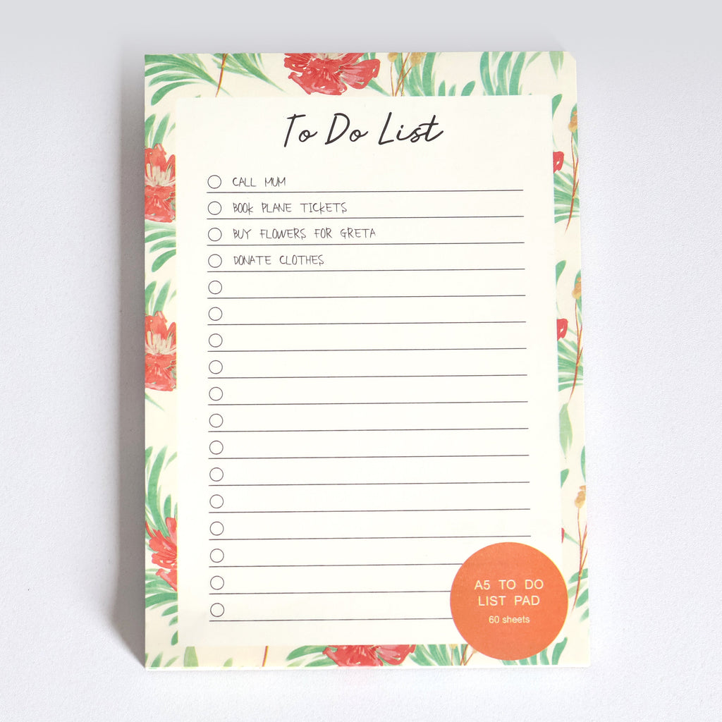 To-Do List Notepad - 60 Sheets of Productivity (A5)
