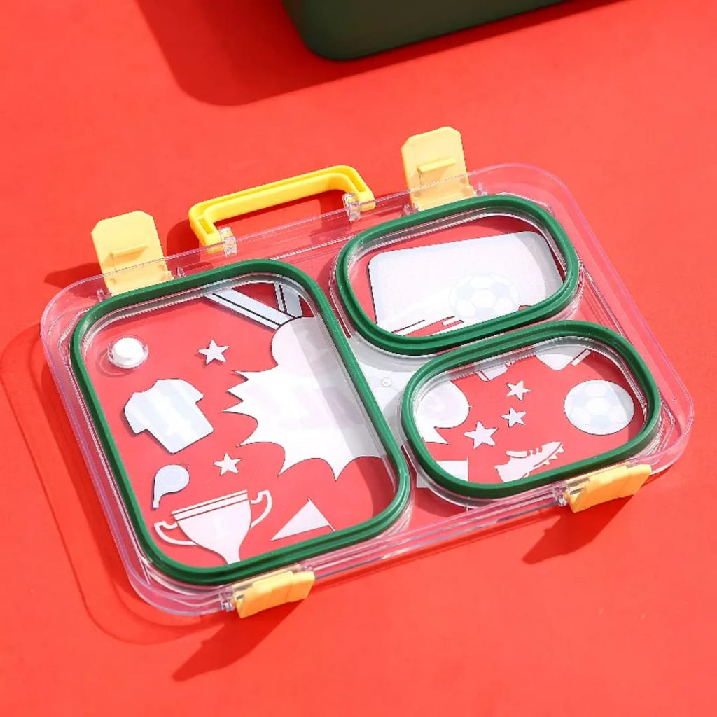 Stylish & Strong 3-Grid Stainless Steel Lunch Box 700ml