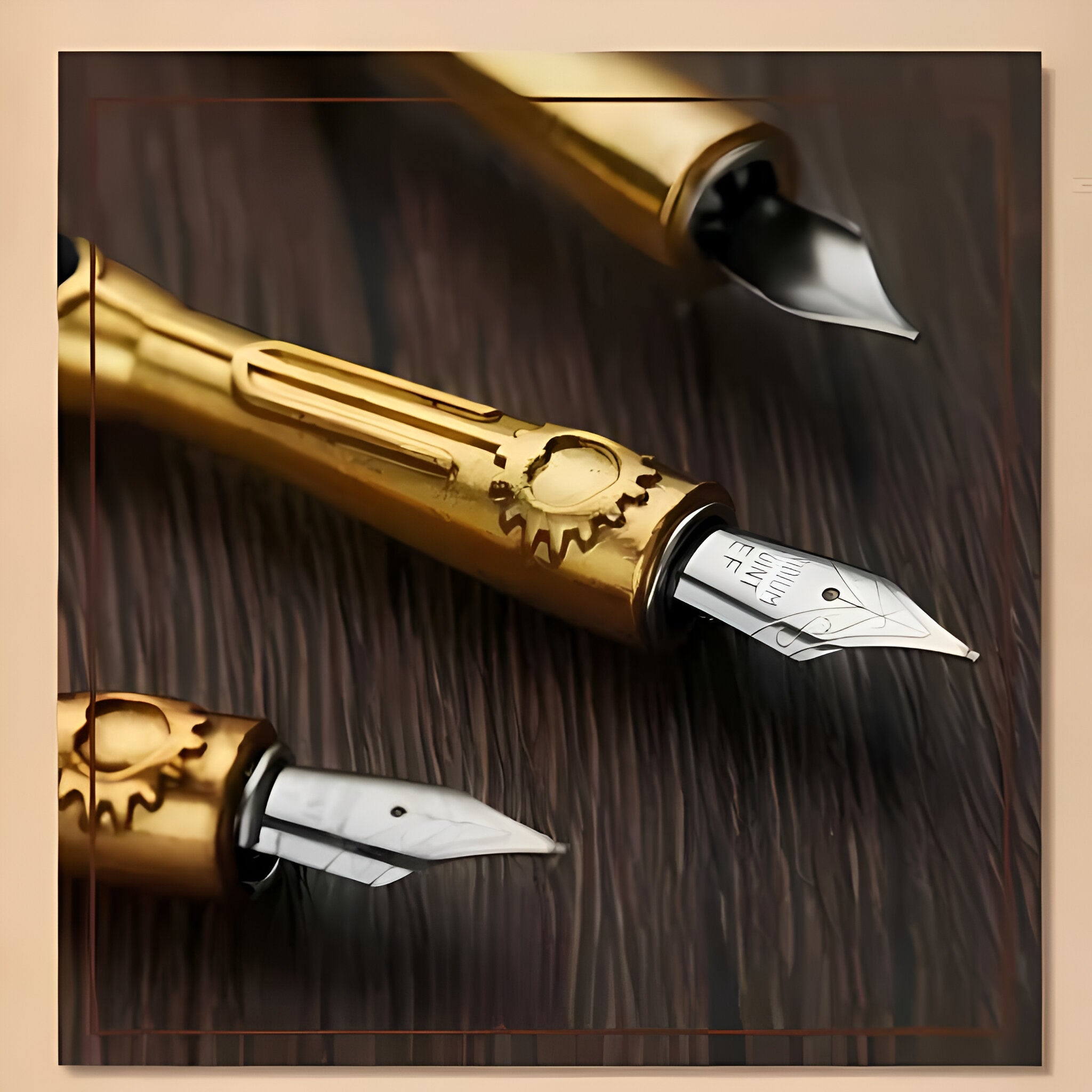 Vintage Vibes - Antique Calligraphy Feather Pen Set