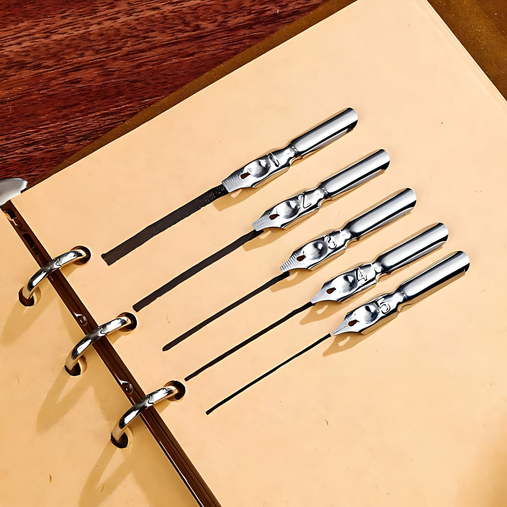 Vintage Vibes - Antique Calligraphy Feather Pen Set