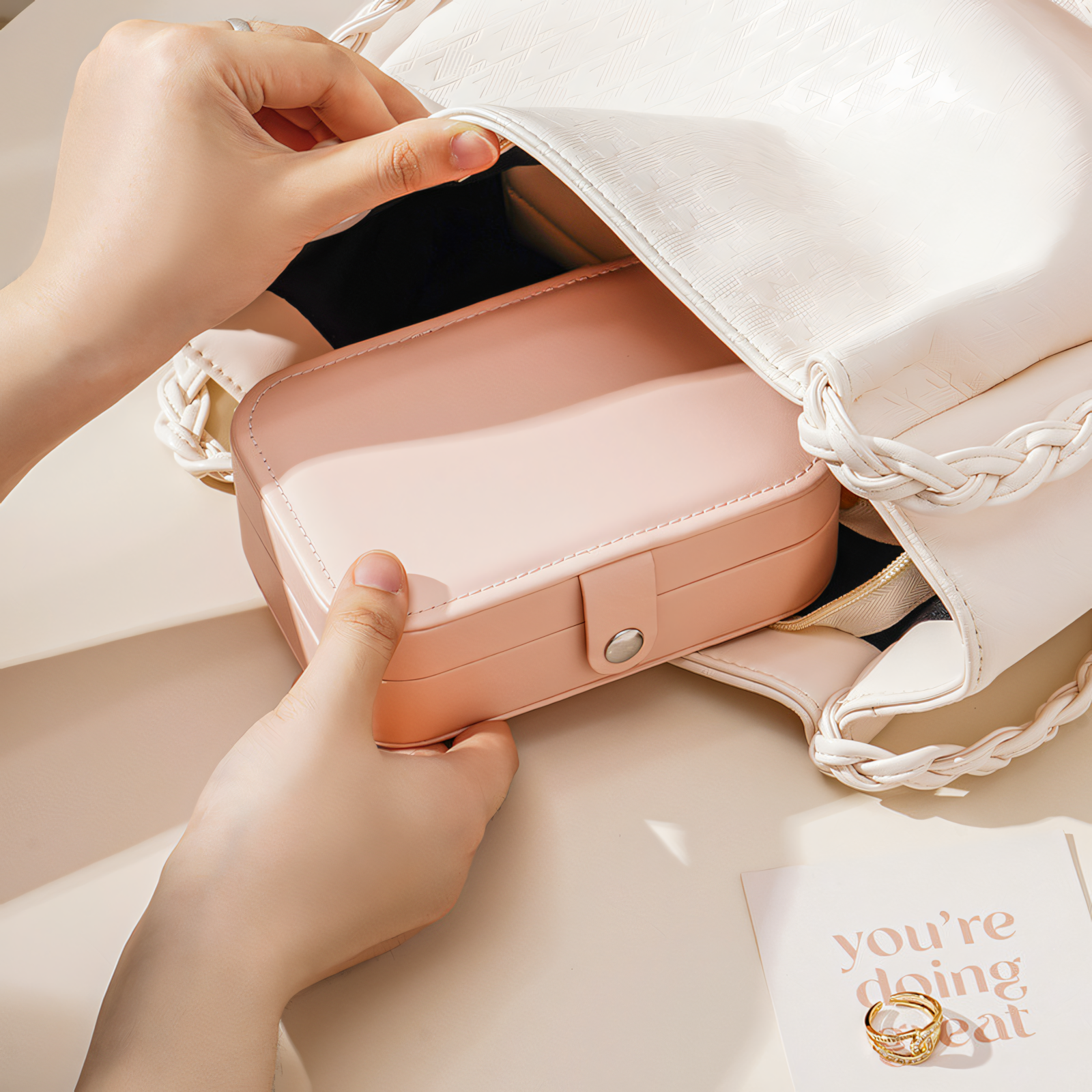 Double Layer Jewellery Box Organizer