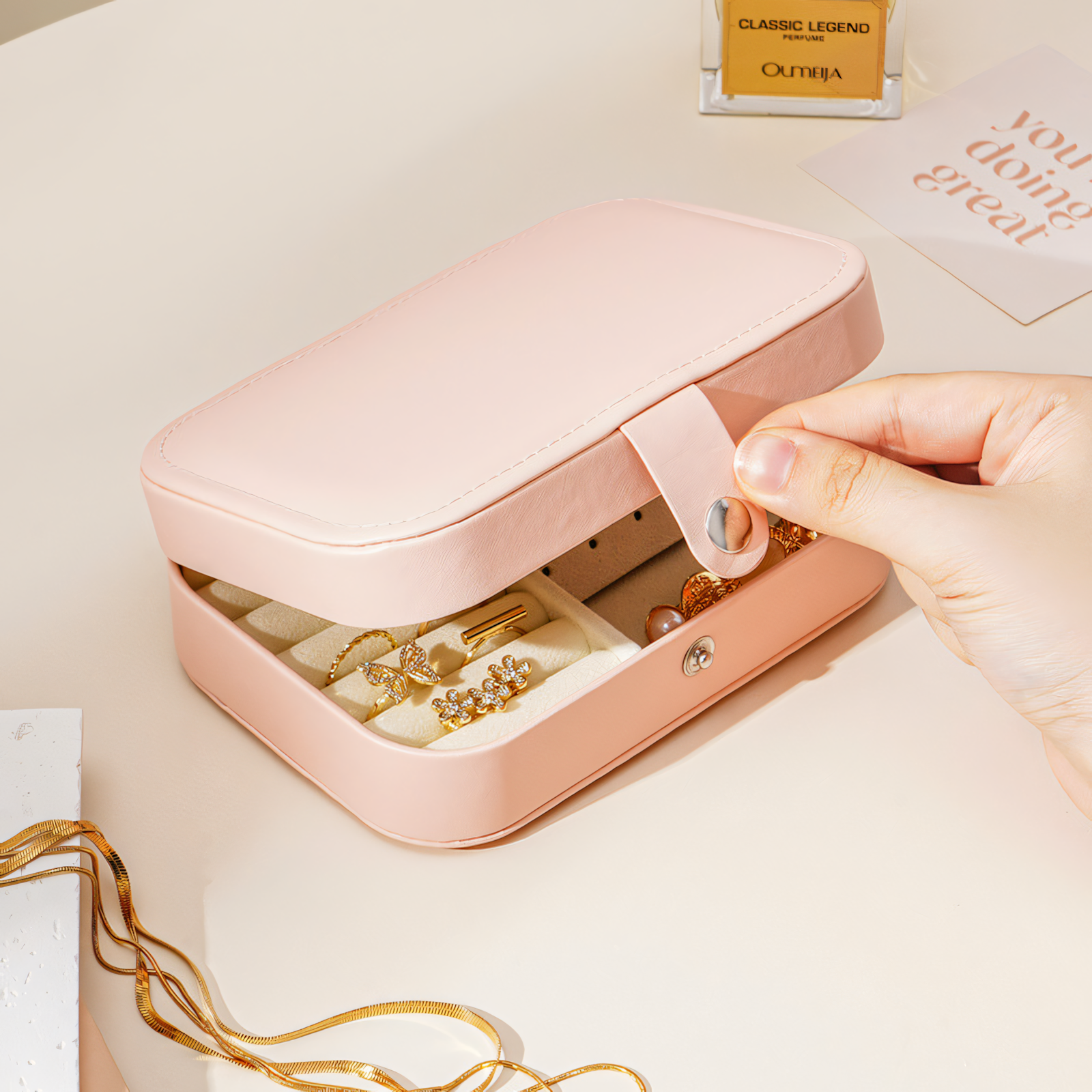 Double Layer Jewellery Box Organizer