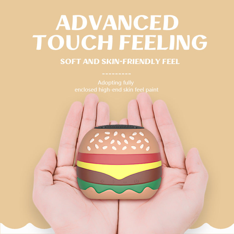 T77 Burger Wireless Bluetooth Speaker – Mini Stereo Bass Fun Anywhere