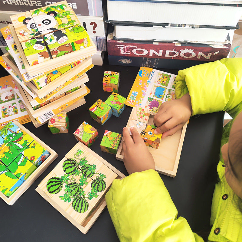 Wooden Block Puzzles for Toddlers & Kids | Fun & Educational