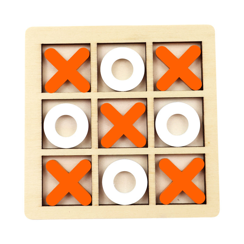 XO Tic-Tac-Toe Wooden Game – Fun Brain Training for Kids