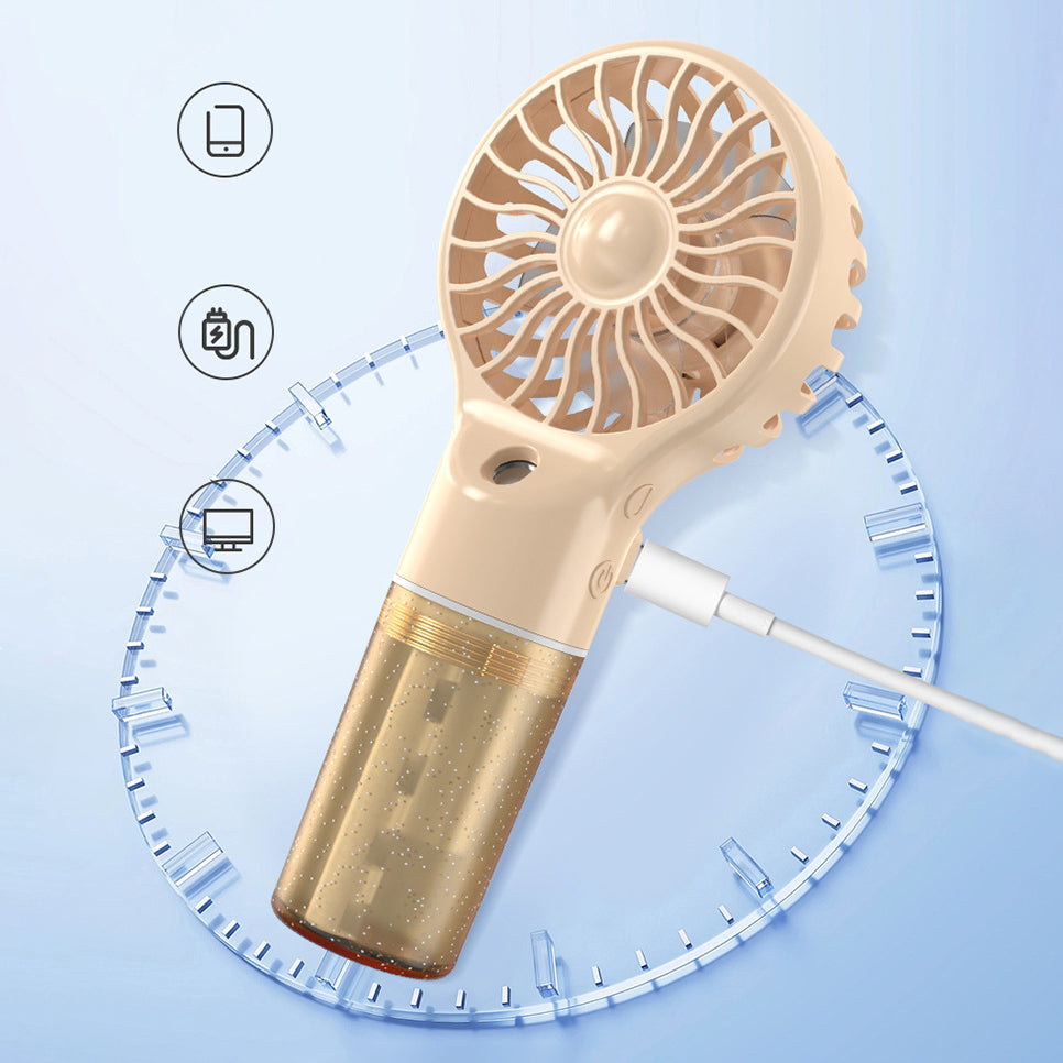 Spray Humidifier 2 in 1 Handheld Mist Fan