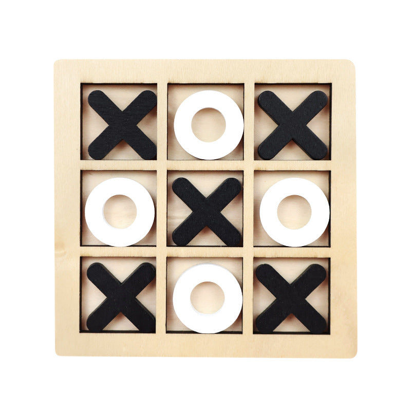 XO Tic-Tac-Toe Wooden Game – Fun Brain Training for Kids