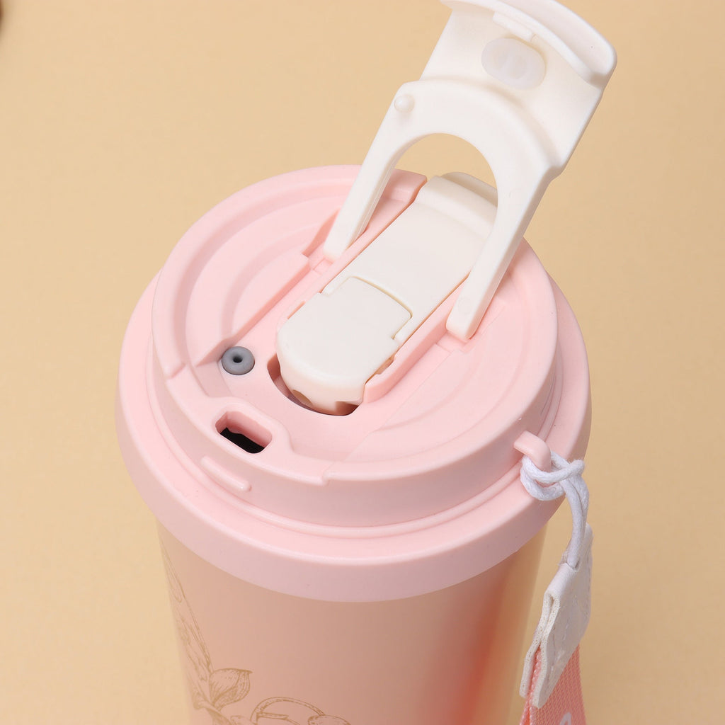 Stainless Steel Vintage Flower Style Coffee Thermos Cup 500ml