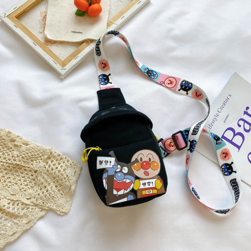 Trendy Cartoon Chest Bag | Travel-Friendly Canvas Sling Bag