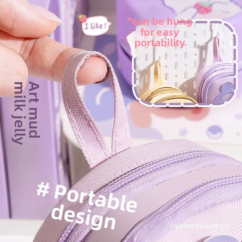 Multi-Layer Pencil Organizer 🎒 | Aesthetic Stationery Pouch for Kids