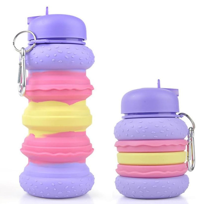 Silicon Burger Collapsible Water Bottle -600ml