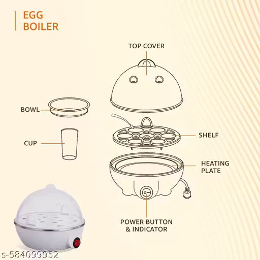 Electric Egg Boiler | Automatic Egg Steamer | 7 Egg Capacity