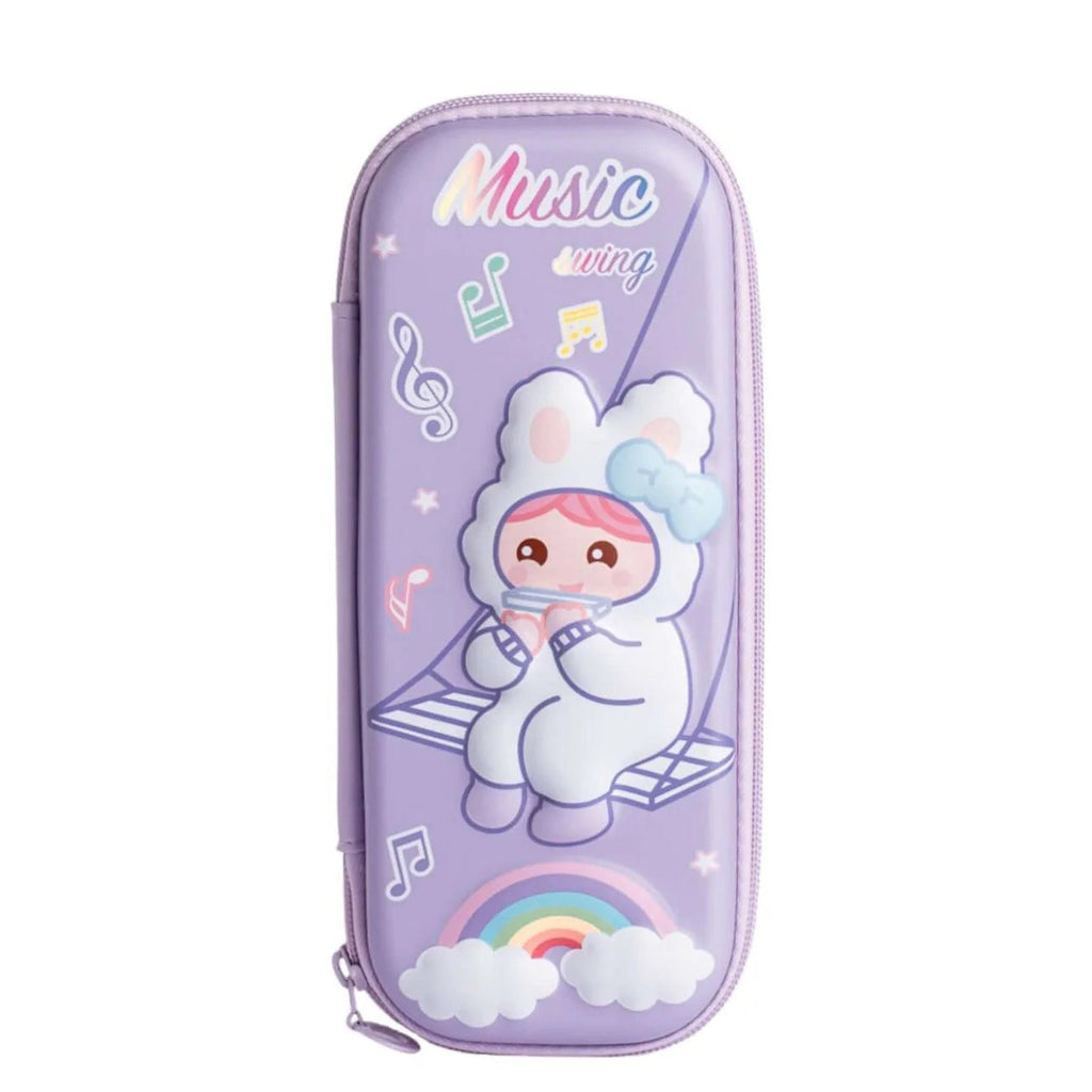 Stylish 3D EVA Bunny & Girl Themed Pencil Case