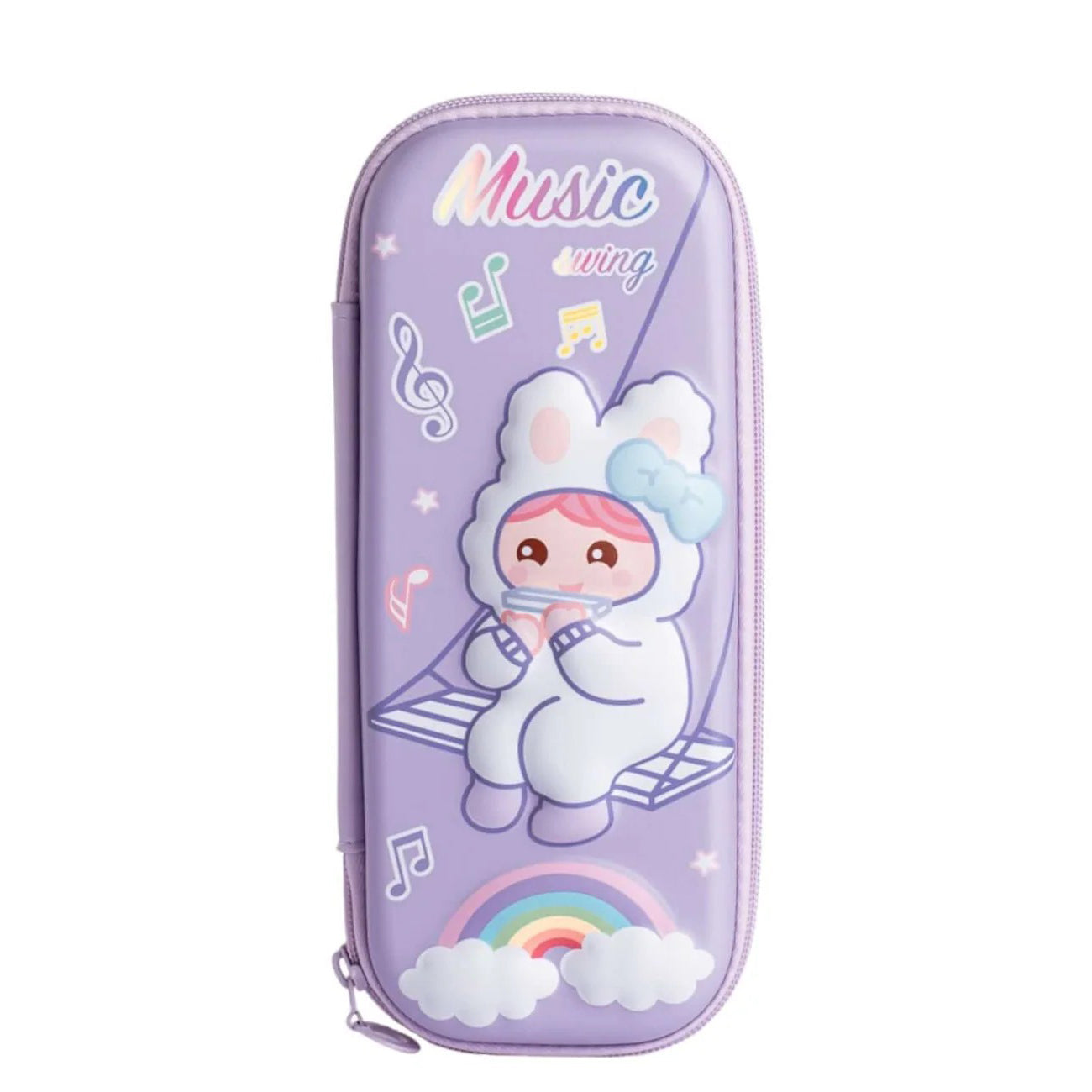 Stylish 3D EVA Bunny & Girl Themed Pencil Case