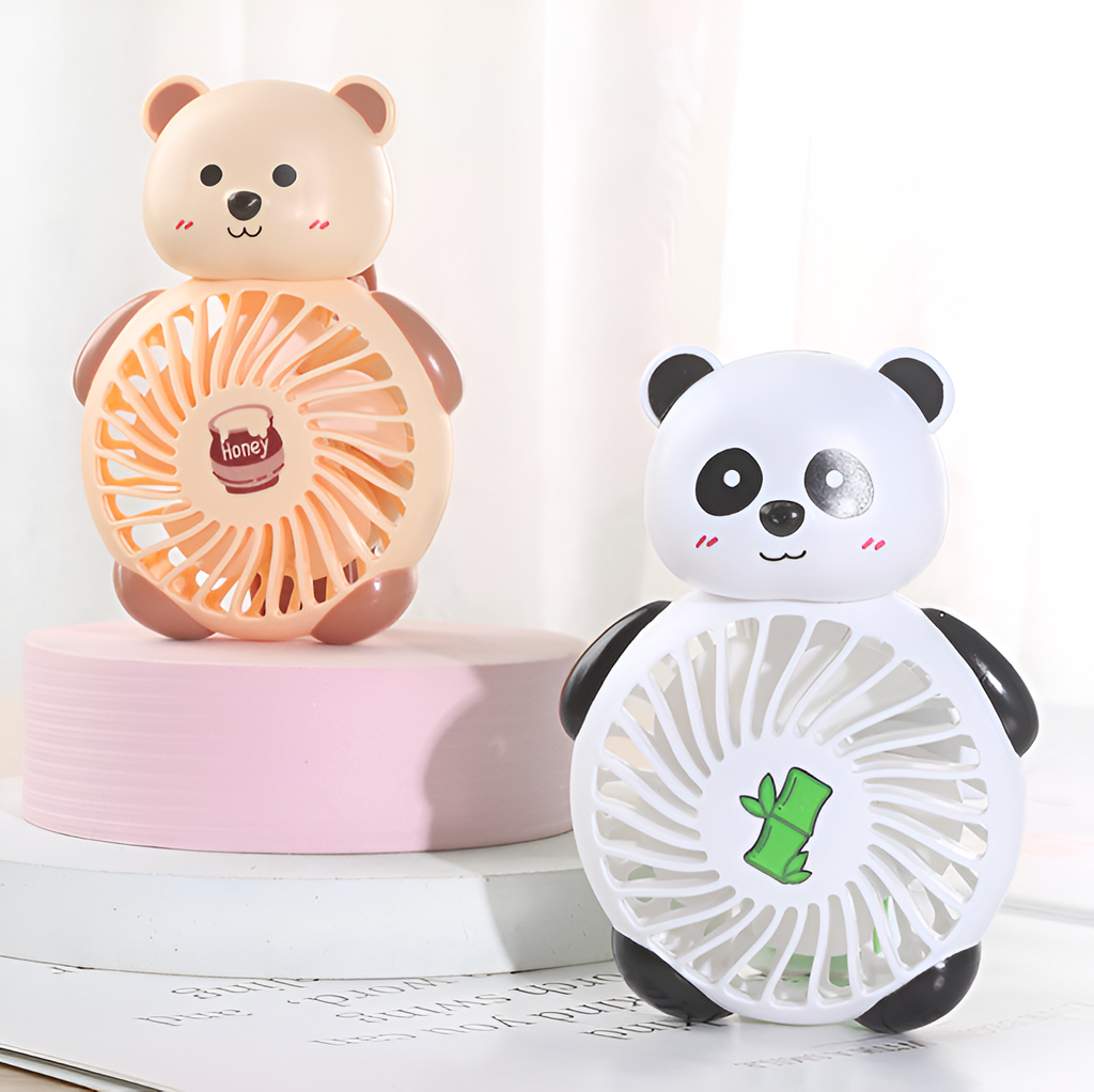 Cartoon Panda & Bear Watch Fan