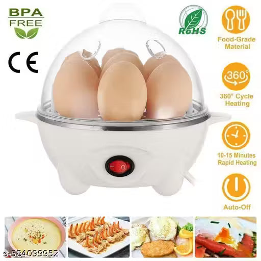 Electric Egg Boiler | Automatic Egg Steamer | 7 Egg Capacity