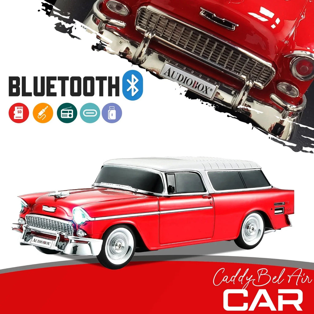 WSTER WS1955 Vintage Car Bluetooth Speaker with FM Radio & LED Lights