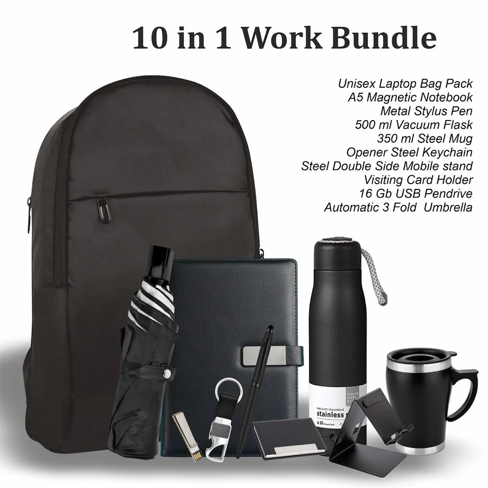 10-in-1 Premium Corporate Gift Set | Laptop Bag + 9 Accessories
