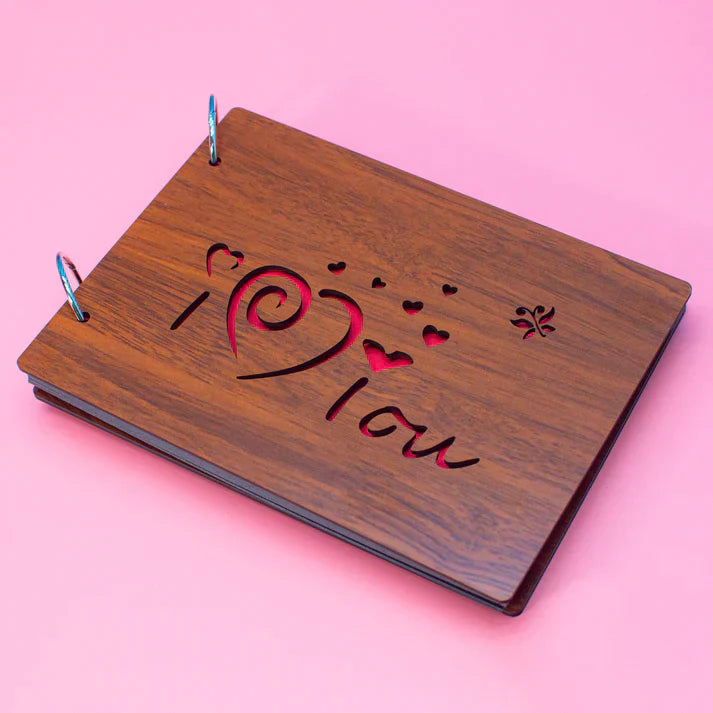 Wooden Cover Scrapbook