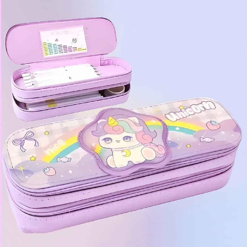 3D Kawaii Pencil Case – Multi Compartment & Super Cute