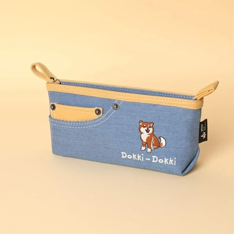 Trendy Dokki Dokki Denim Pen Case – Sturdy & Stylish