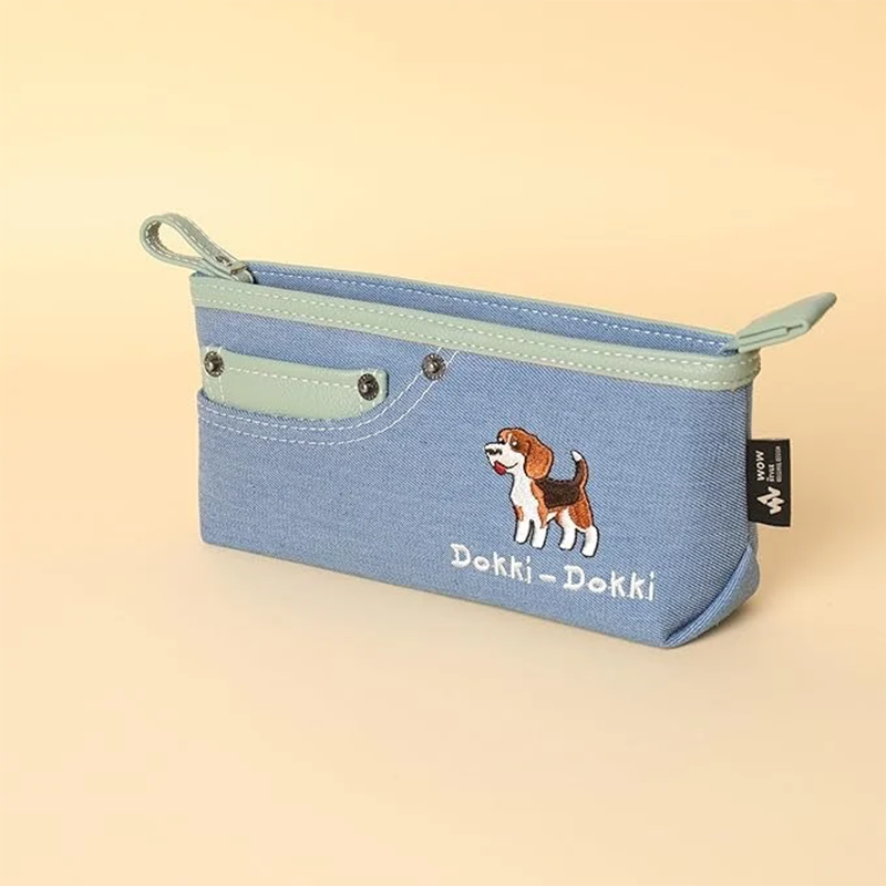 Trendy Dokki Dokki Denim Pen Case – Sturdy & Stylish